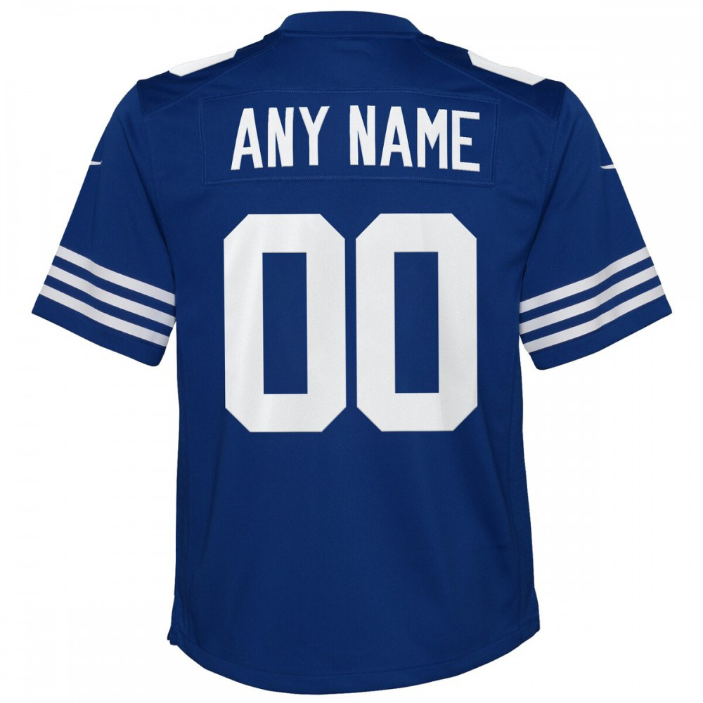 Indianapolis Colts Nike Youth Alternate Custom Game Jersey - Royal-Profan Arena